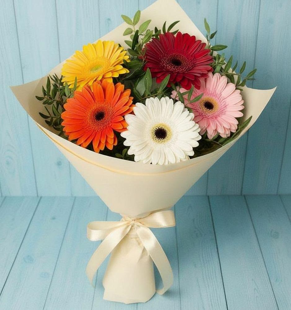 Букет цветов из: Герберы во Всеволодо-Вильве