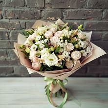 Букет цветов из:  Альстромерии, Розы и Хризантемы #REPLACE_PRED# Всеволодо-Вильве