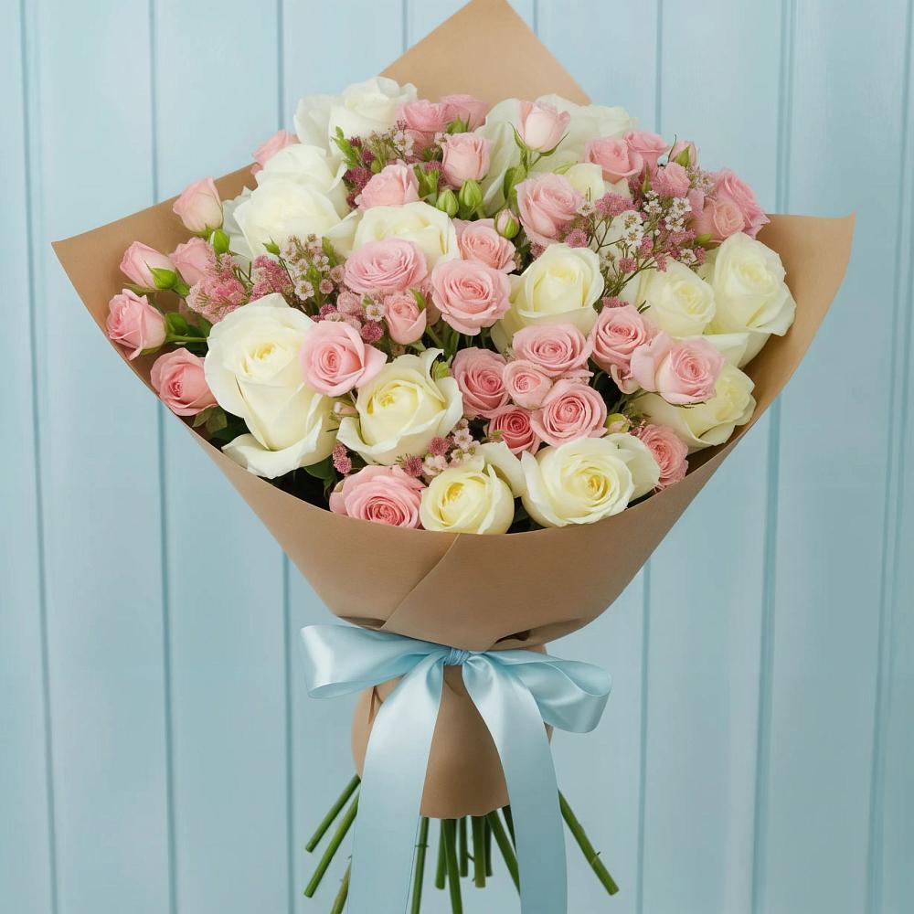 Букет цветов из: Розы во Всеволодо-Вильве