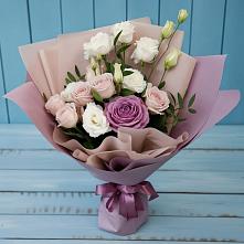 Букет цветов из:  Розы и Лизиантусы #REPLACE_PRED# Всеволодо-Вильве
