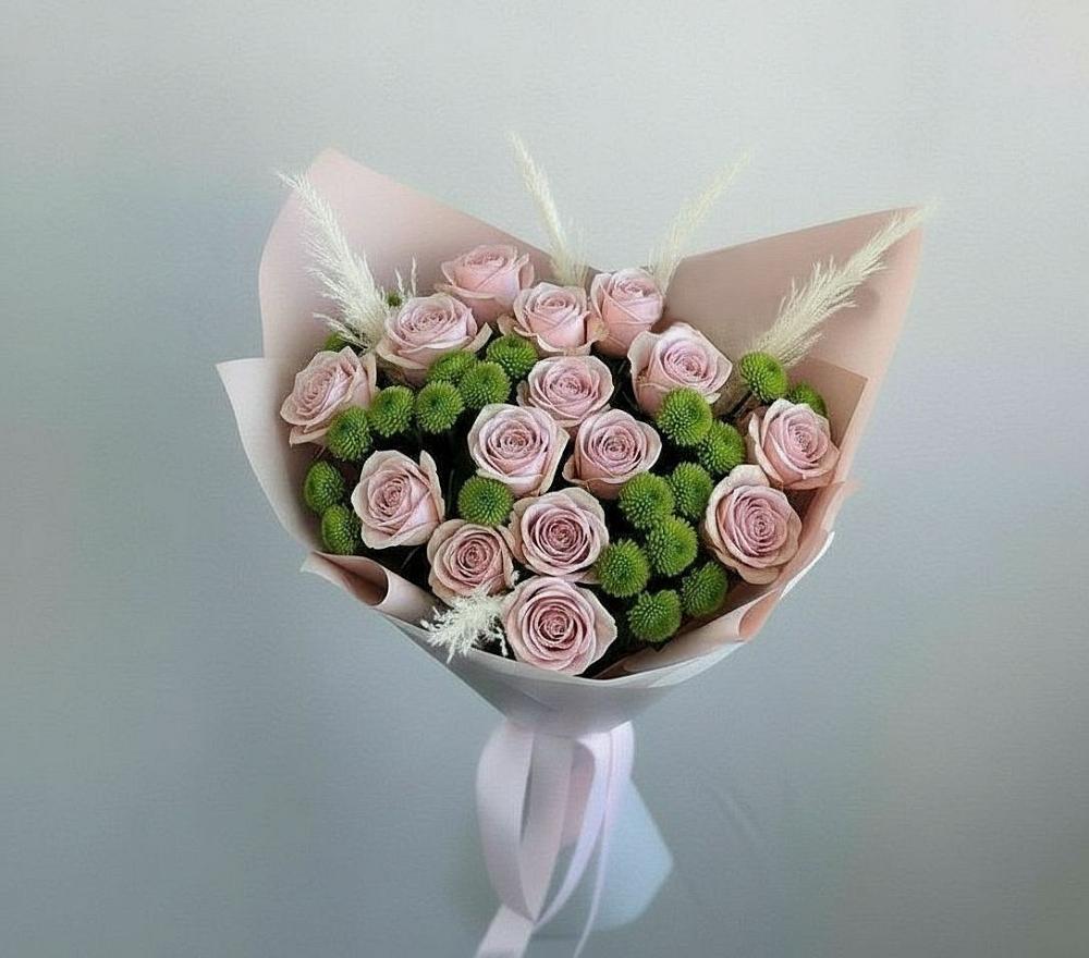 Букет цветов из: Розы и Хризантемы во Всеволодо-Вильве