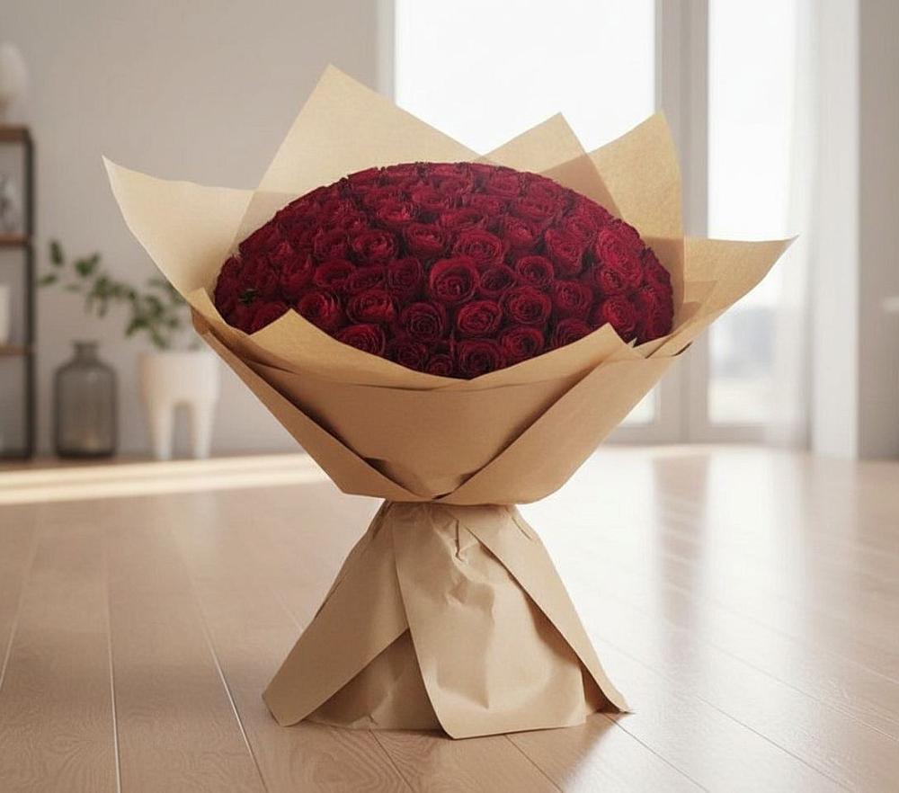 Букет 101 Красная роза во Всеволодо-Вильве