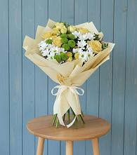 Букет цветов из:  Хризантемы и Розы #REPLACE_PRED# Всеволодо-Вильве