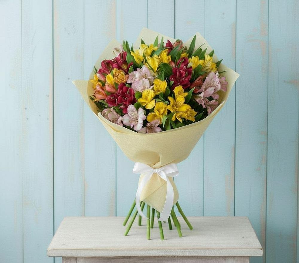 Букет цветов из: Альстромерии во Всеволодо-Вильве